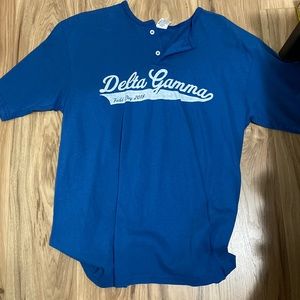 Baseball varsity delta gamma shirt